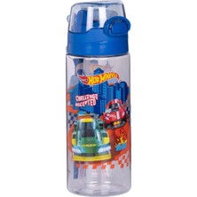 Wiggle 500 ml Hot Wheels Pipetli Askılı Kilitlenebilir Su Matarası