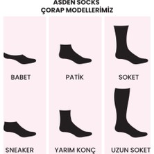 Asden Bambu Erkek Patik Çorap Siyah 12'li Dikişsiz Soft Yıkamalı