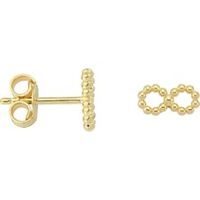 goldkupe 14 Ayar Altın Sonsuzluk Küpe 0,82 gr