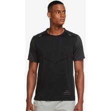Nike Rise 365 Run Division Short-Sleeve Toparlanır Koşu Tişörtü Siyah