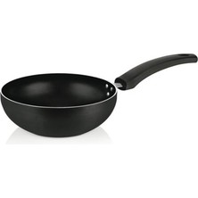 Evren 30 cm Maestro Wok Tava, Horeca Non-Stick Wok Tava 30 cm (Bakalit Kulp)