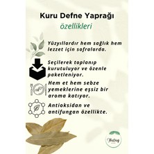 Hatay Natural Hatay'dan Özel Toplama Lezzet ve Antioksidan Etkili Saf Defne Yaprağı - 30 Gram