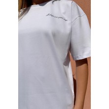 Happy Dodo All Dogs Are Good Dogs Bisiklet Yaka %100 Pamuk Rahat Kalıp Kısa Kollu Basic Beyaz T-Shirt