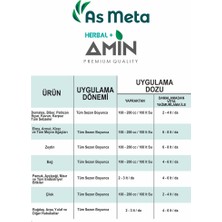 As Meta Herbal+Amin Premıum Qualıty Bitkisel Menşeli Aminoasit Içeren Sıvı Organik Gübre