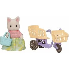 5680 Sylvanian Families Çiçekli Kedi Anne ve Bisikleti +3 Yaş