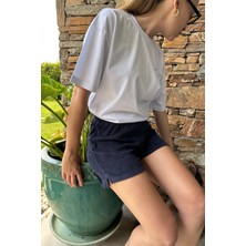Happy Dodo Unisex I Prefer Dogs Over People Bisiklet Yaka %100 Pamuk Rahat Kalıp Kısa Kollu Basic Beyaz T-Shirt