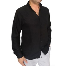 Bay Aygün 4108 Reguler Kalıp Jakar Gömlek _siyah