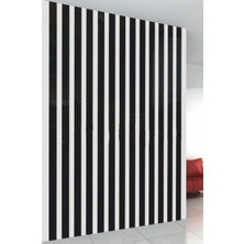 Tekno Trust Modern Dekorasyon Ahşap Şerit Duvar Panelleri Dekoratif Duvar Çıtası 1 Paket(10 Adet) Mdf Siyah 10