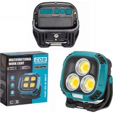 Shopzum ROBOTRENDMX-W891 4000K - 7000K - Kırmızı 3 Cob Ledli 30 Watt Çok Fonksiyonlu Çalışma Lambası (Powerbank)