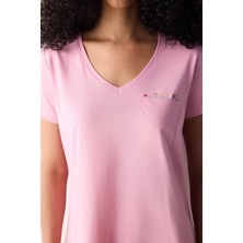 Penti Flower Pembe Pantolon Pijama Takımı