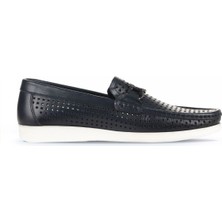 Bueno Shoes Lacivert Deri Erkek Loafer 21MA84
