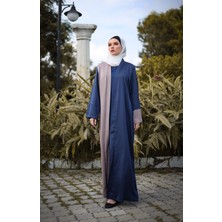 Harika Wear Abaya Lacivert Şoko Renklerinden Ferace