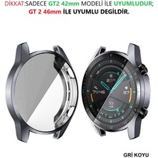 TECHTONİC Huawei Watch Gt 2 (42MM) Ekran Koruyucu + Kasa Koruyucu Yüksek Kalite