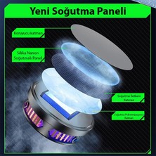 Polham Süper Hızlı Nano Soğutuculu Manyetik Mıknatıslı Telefon Soğutucu Fan, Rgb Işıklı Universal