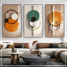 Tablom TR Metal Çerçeveli Gerçek Camlı Tablo Copper 33 Lü Set