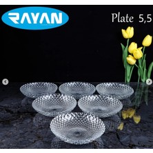 Rayan Plate Noktalı 6’lı Cam Çerezlik