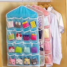 Xifu Shop C Pembe Tarzı Çorap Iç Çamaşırı Sütyen Küçük Eşyalar Saklama Torbaları Duvara Asılı Dolap Düzenleyici. (Yurt Dışından)