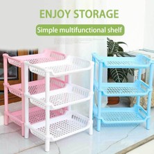Xifu Shop C Pembe 1 Stil 3 Katmanlı Mutfak Düzenleyici Depolama Rafı Yüksek Plastik Montajlı Eşya Saklama Tutucu Banyo Rafı Ev Düzenleme (Yurt Dışından)
