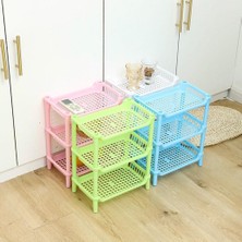 Xifu Shop C Pembe 1 Stil 3 Katmanlı Mutfak Düzenleyici Depolama Rafı Yüksek Plastik Montajlı Eşya Saklama Tutucu Banyo Rafı Ev Düzenleme (Yurt Dışından)