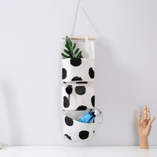 Xifu Shop C Bir Stil Kapı Arkası Askılık Depolama Çantası 3 Cebi Ev Yatak Odası Için Askılık Depolama Çantası (Yurt Dışından)
