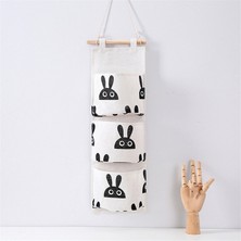 Xifu Shop C Bir Stil Kapı Arkası Askılık Depolama Çantası 3 Cebi Ev Yatak Odası Için Askılık Depolama Çantası (Yurt Dışından)