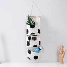 Xifu Shop C Bir Stil Kapı Arkası Askılık Depolama Çantası 3 Cebi Ev Yatak Odası Için Askılık Depolama Çantası (Yurt Dışından)