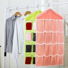 Xifu Shop C Pembe Tarzı 16-20 Hücre Kapı Üstü Depolama Çantası Duvar Ayakkabı Askı Rafı 16 Cep Asma Çanta (Yurt Dışından)