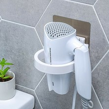 Xifu Shop C Gri Stil Duvara Monte Saç Kurutma Makinesi Banyo Rafı Depolama Saç Kurutma Makinesi Tutucu Için Inovatif 1 Adet (Yurt Dışından)