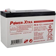 Power-Xtra 12V 9 Ah Bakımsız Kuru Akü