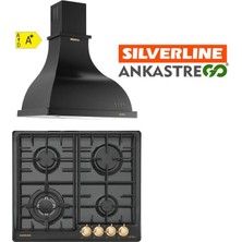 Sılverlıne RS5322B01 - 2238 Retro 60CM Davlumbaz -Retro 2 Li Ankastre Set