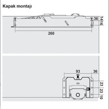 Yilwood Sürgülü Kapak Frenli Mekanizme Sistemi 160 cm Göre