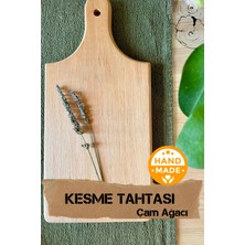 Asaf Atelier El Yapımı | Çam Ağacı | Ahşap Kesme Tahtası | 32 x 16 cm