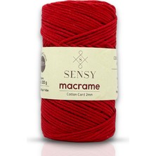 Premium Koton Pamuk Makrome İpi 2mm Cotton Zincir Makrome Çanta İpi Supla İpi Koton İp