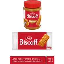 Lotus Biscoff Spread Bisküvi Kreması 400 gr + Biscoff Karamelize Bisküvi 125 gr