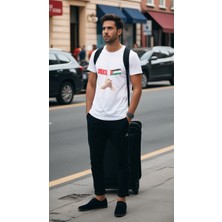 Gravis Özgür Filistin Baskılı T-Shirt Erkek Tişört