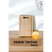 Asaf Atelier El Yapımı | Bambu | Ahşap Kesme Tahtası 30 x 20 cm