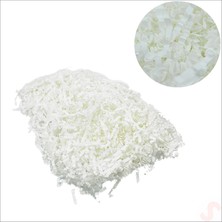 Süsle Bebek ve Parti Zikzak Kırpıntı Kağıt Paketleme Dolgu Malzemesi, 50 gr - Beyaz