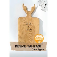 Asaf Atelier El Yapımı | Çam Ağacı | Ahşap Kesme & Sunum Tahtası |  37 x 18 cm