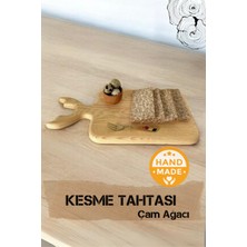 Asaf Atelier El Yapımı | Çam Ağacı | Ahşap Kesme & Sunum Tahtası |  37 x 18 cm