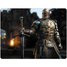 İlyuka 40X30CM Gaming Oyuncu Mousepad Kaymaz Kauçuk Taban Dikişli Kenar Savaşçı Şovalye MP024030