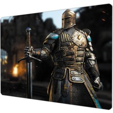 İlyuka 40X30CM Gaming Oyuncu Mousepad Kaymaz Kauçuk Taban Dikişli Kenar Savaşçı Şovalye MP024030