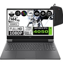 Hp Victus 16-R1050NT Intel Core I7-14700HX 96GB Ddr5 2tb SSD RTX4050-6GB 16.1 Inç 144HZ Full Hd Windows 11 Home Gaming Laptop 9J252EAH15 + Zetta Çanta