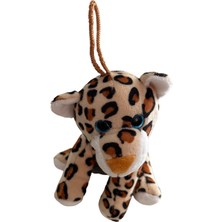 Tusba Market Sevimli Pelüş Mini Leopar Araç Dikiz Ayna Süsü & Araba Torpido Ön Arka Cam Aksesuar (15CM)