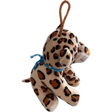 Tusba Market Sevimli Pelüş Mini Leopar Araç Dikiz Ayna Süsü & Araba Torpido Ön Arka Cam Aksesuar (15CM)