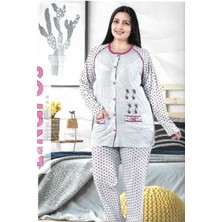 Lindros Hastane Pijama Takımı Önden Düğmeli Kullanışlı Şık
