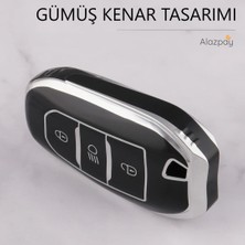 Alazpay Peugeot 208 308 508 2008 3008 5008 Tpu Anahtar Kılıfı (Sustasız)