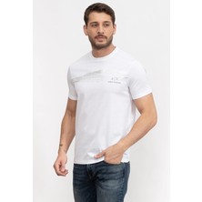 Armani Jeans Armani Ax Jeans Varak Baskılı T-Shirt