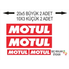 Seç Reklam Motul Sticker 4'lü Çok Amaçlı Sticker