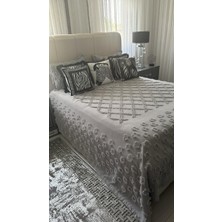 Tly Home Textiles Yatak Örtüsü Saray Model 4  Gri