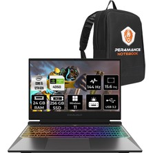 Casper Excalibur Intel Core I5 12450H 24GB 256GB SSD RTX4050/6GB 15.6" Fhd 144Hz W11P Taşınabilir Bilgisayar G870.1245-BFA0X-B & Per4 Çanta G8701245BFA0XBP421